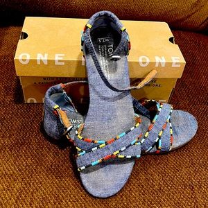 TOMS Correa Chambray sandals 7.5
